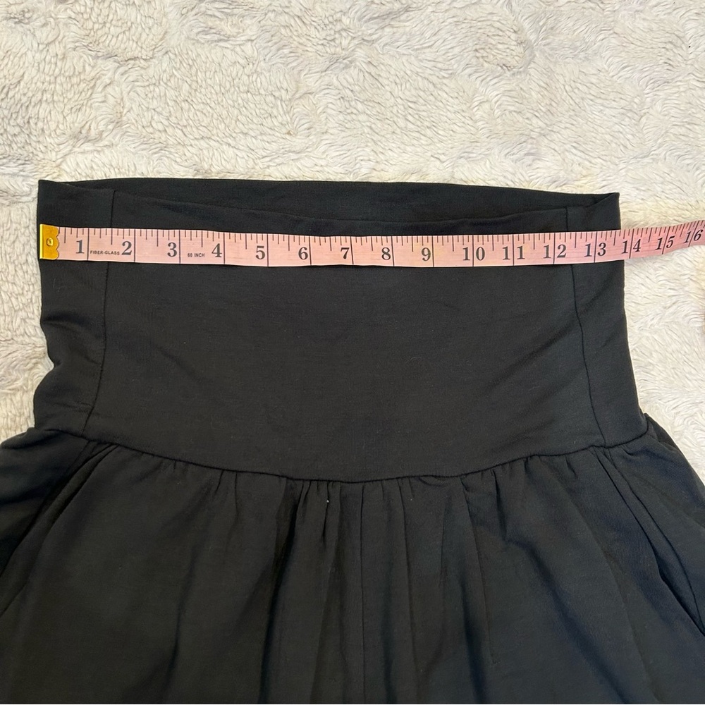 Quince - EUC Black French Terry Modal Wide Leg Palazzo Trouser Pants - Large L - Picture 6 of 9